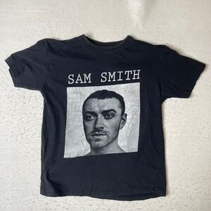 Sam Smith The Thrill of It All Tour 2018 T Shirt Black Graphic Concert Mens S